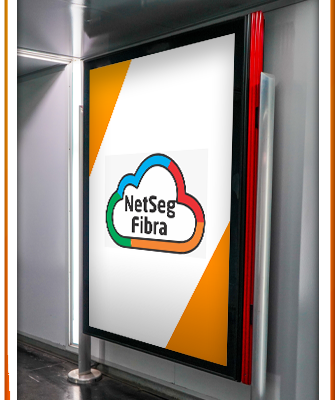 Imagem mostrando placa da NetSeg Fibra